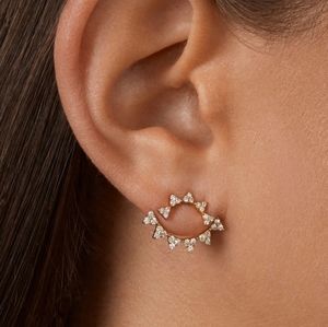 Crystal earring jackets